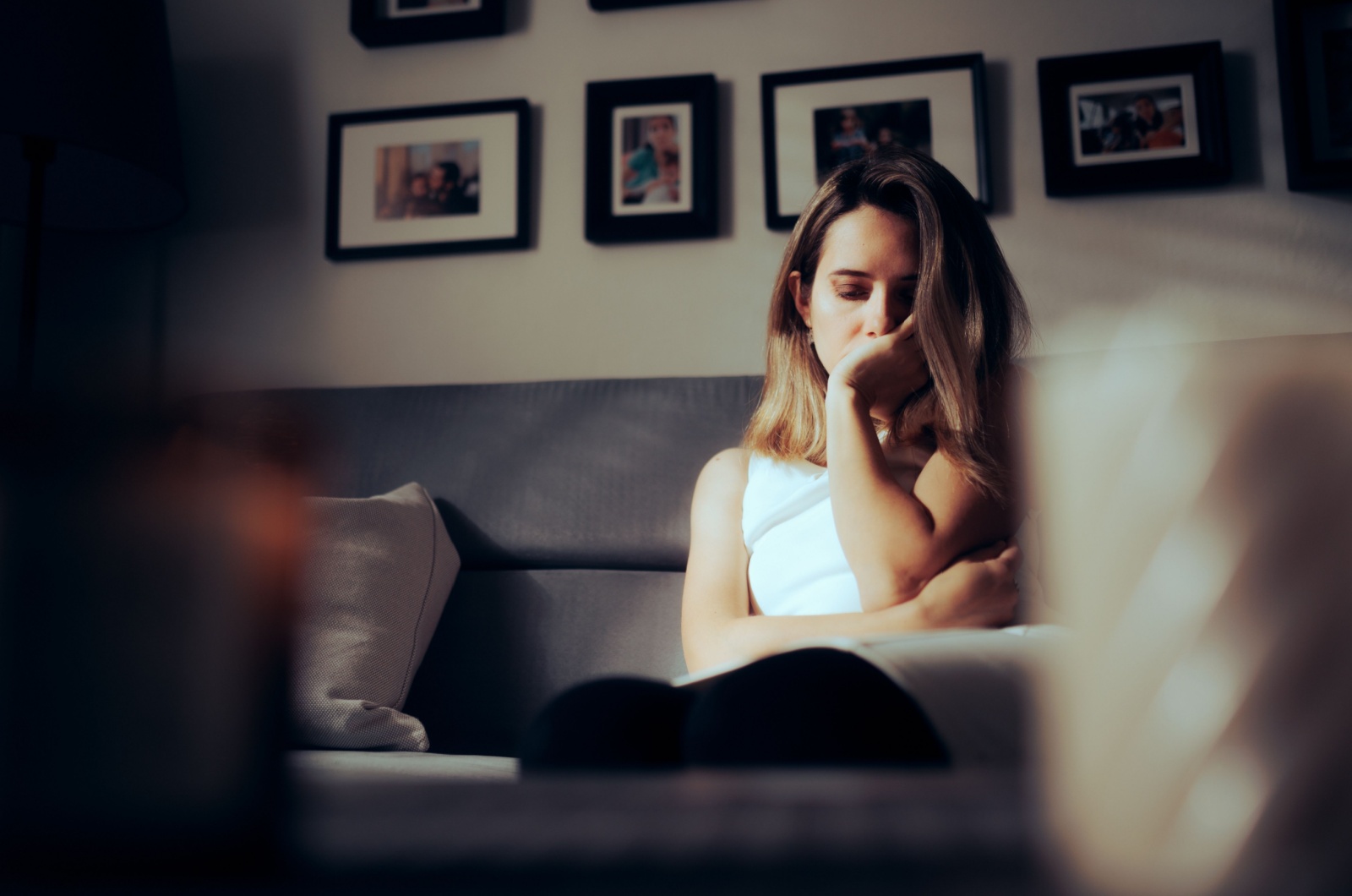depressive Frau