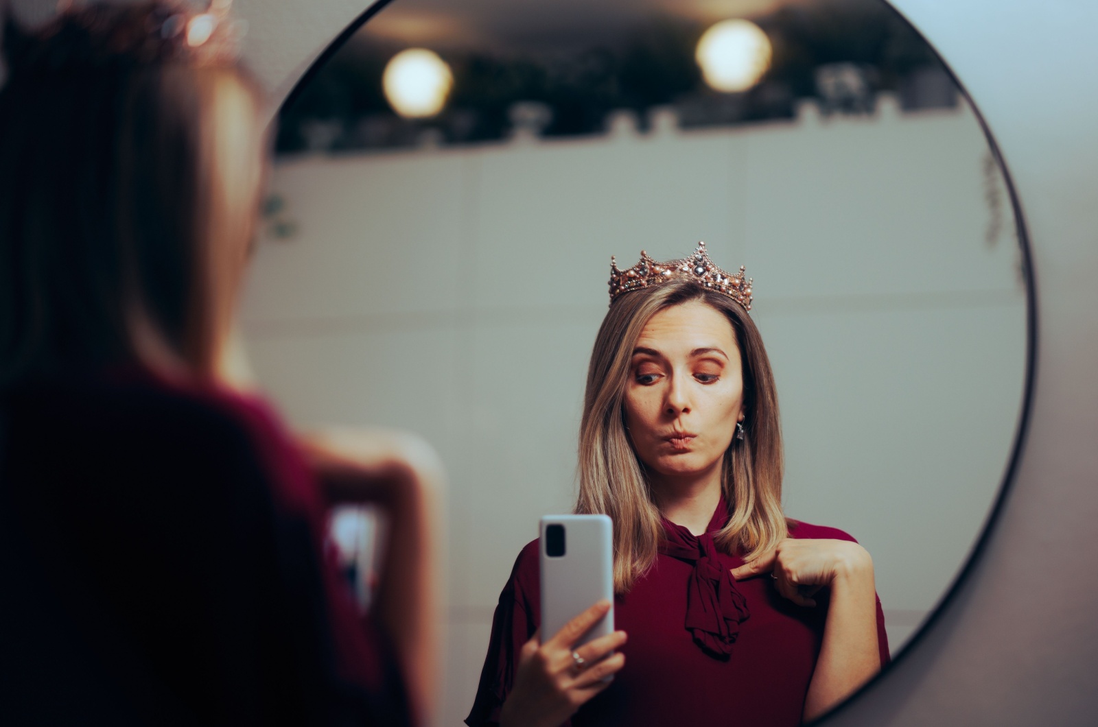 egoistische Frau