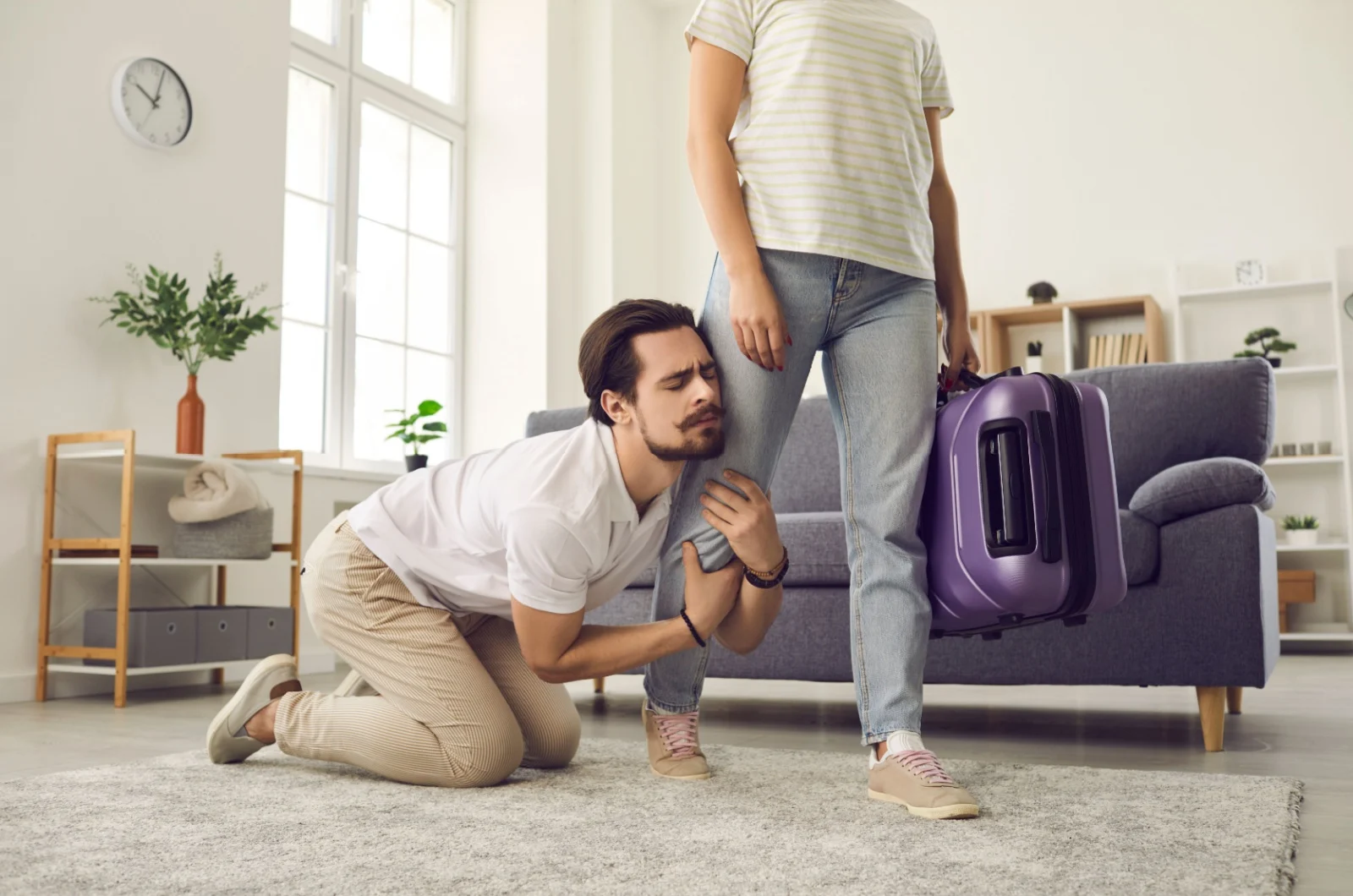 Frau macht mit Mann Schluss