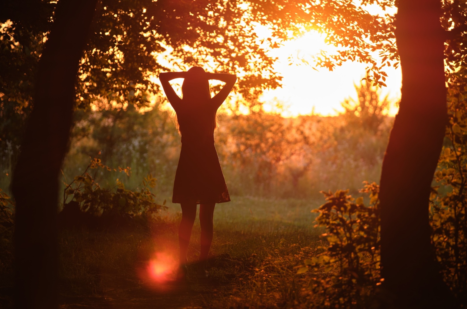 Silhouette einer Frau