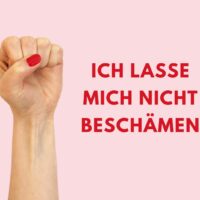 Frauenpower-Symbol mit der Botschaft 