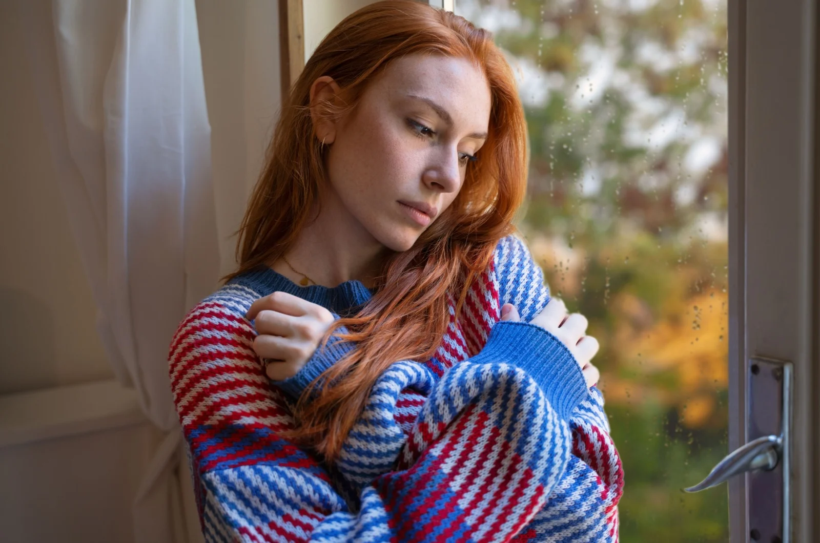 depressive Frau