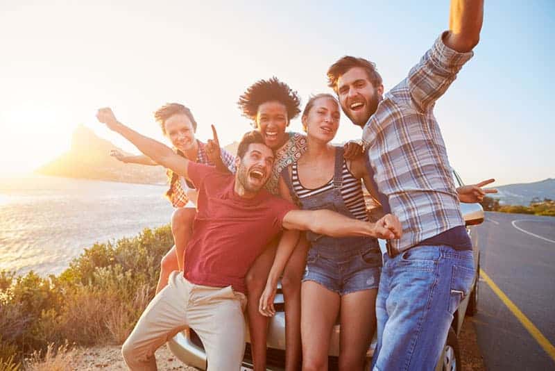 Freunde, die Spaß haben