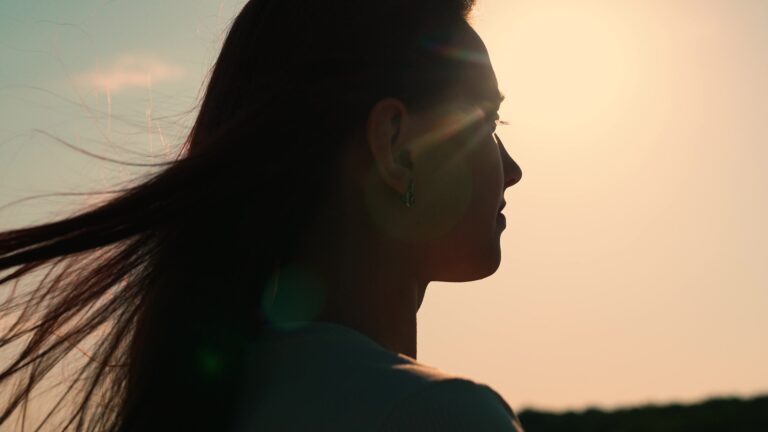 Silhouette einer Frau