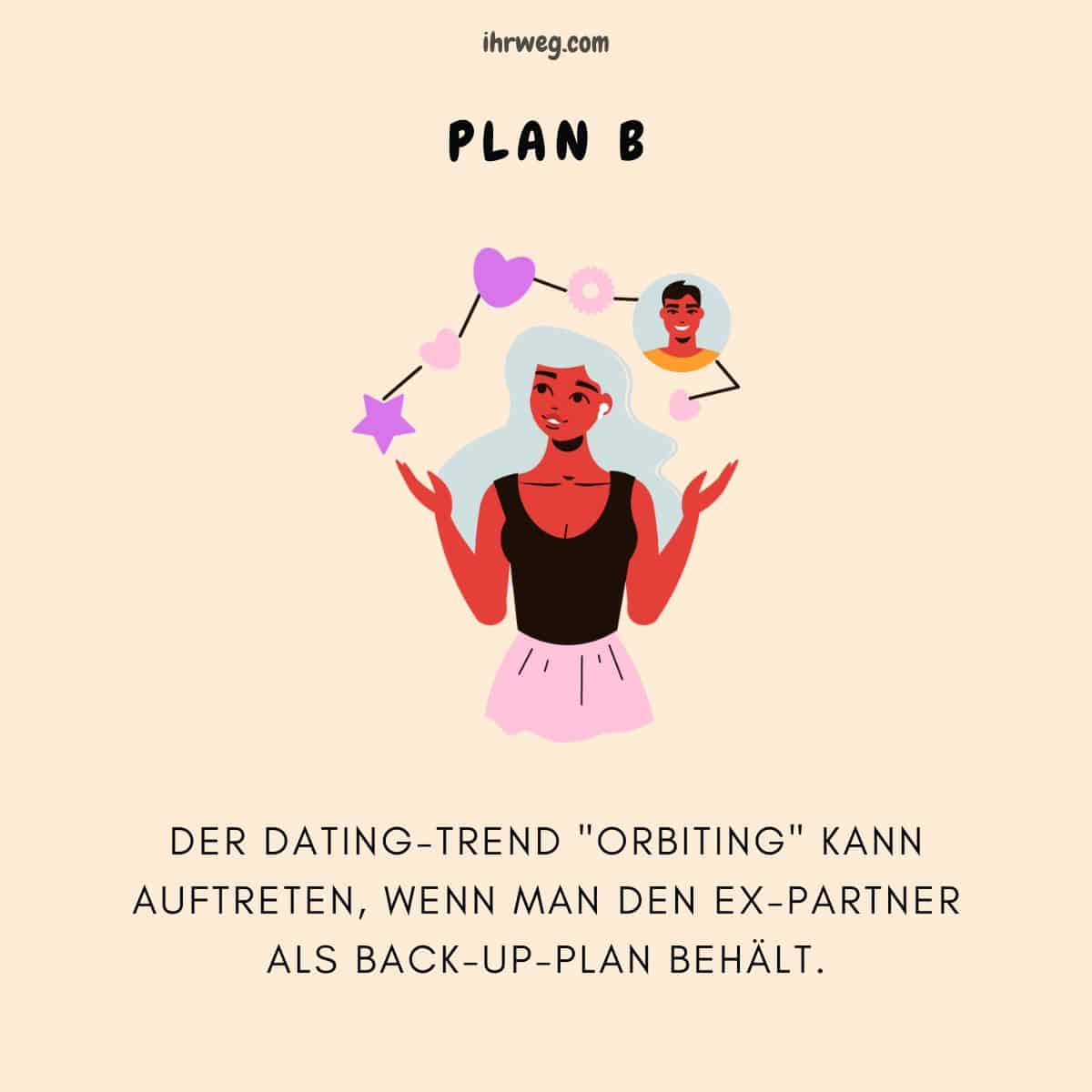 Orbiting kann auftreten, wenn du deinen Ex-Partner als Plan B behältst