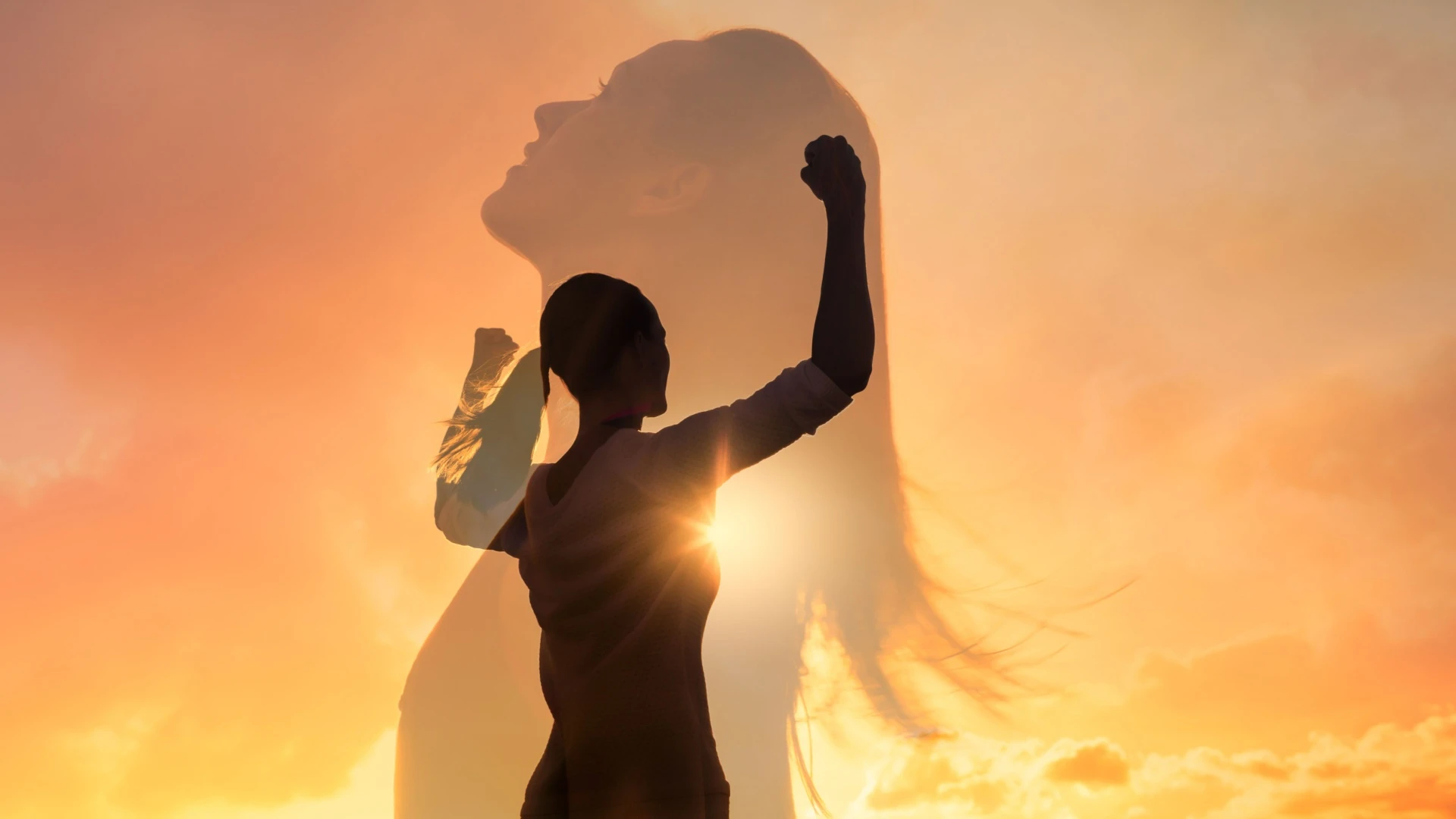 Silhouette einer Frau