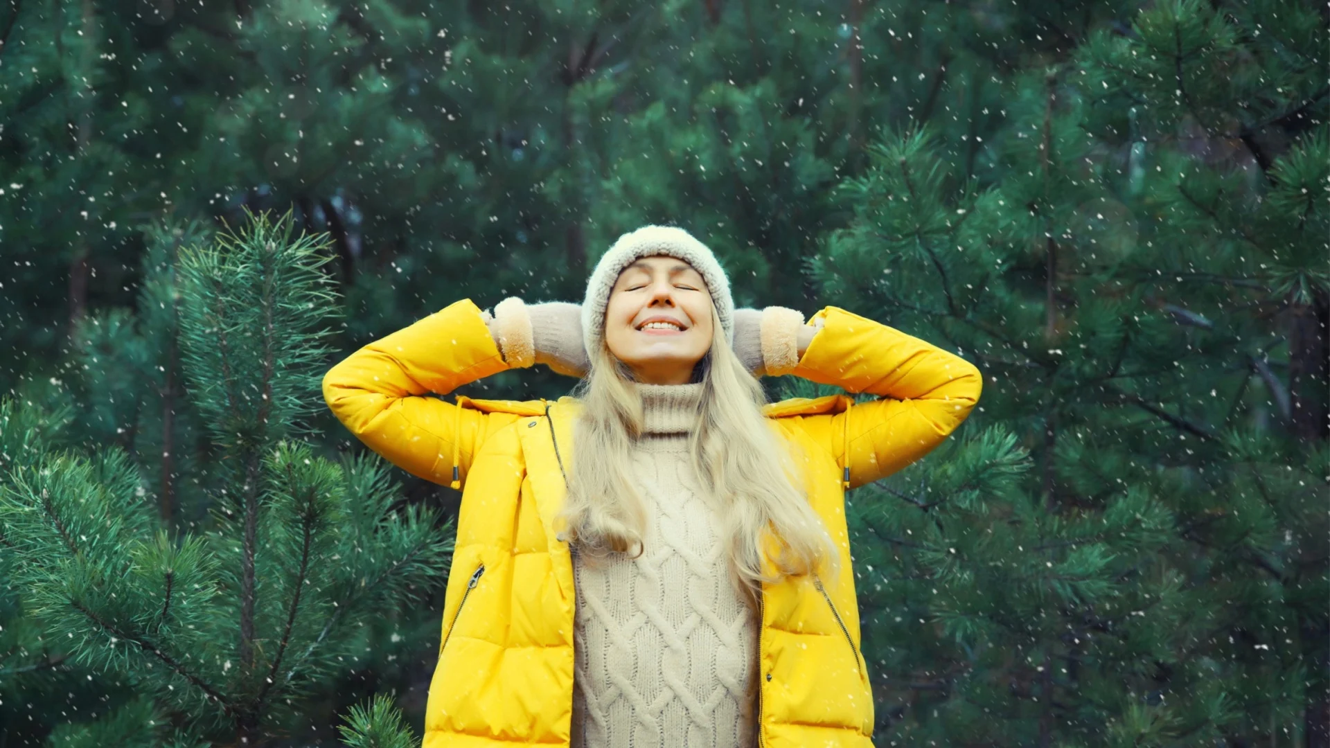 Frau im Wald