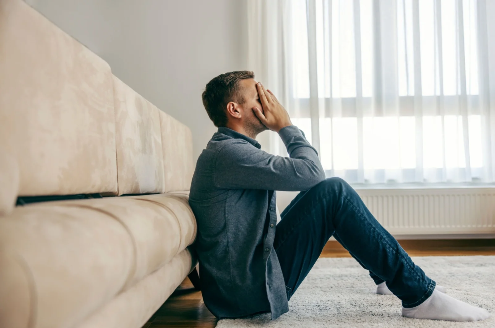 depressiver Mann