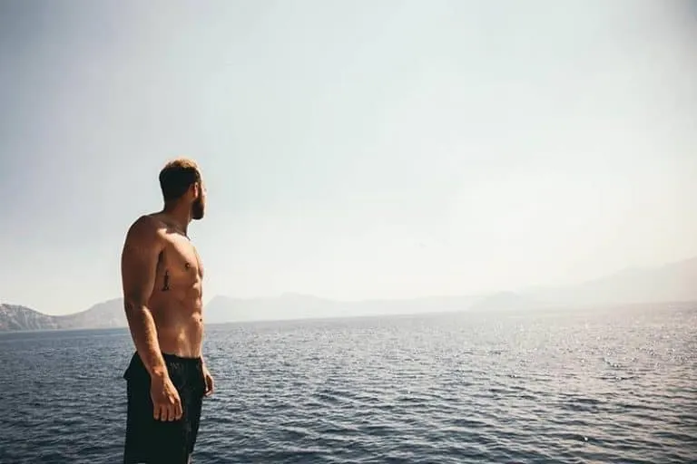 Mann am Meer
