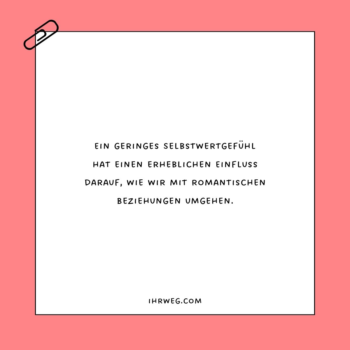 Geringes Selbstwertgefühl wirkt sich auf romantische Beziehungen aus