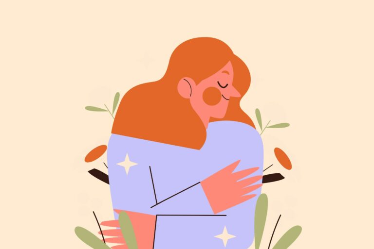 Illustration einer selbstbewussten Frau