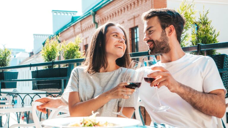 Paar bei einem Date
