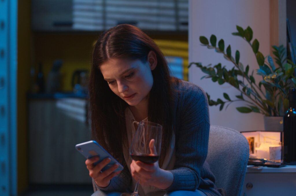 frau sucht nach antworten