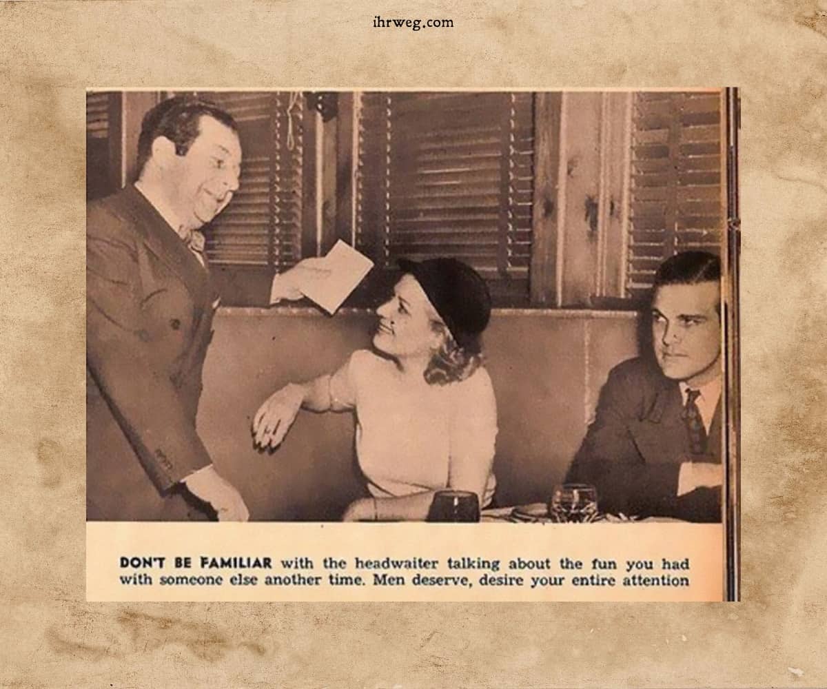 Datierungstipp von 1938 rät, den Oberkellner nicht zu kennen