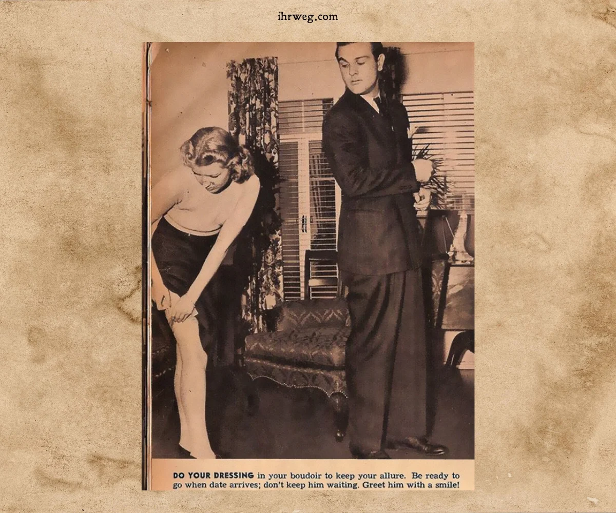 Dating-Tipp von 1938, dass Sie sich in Ihrem Zimmer anziehen sollten