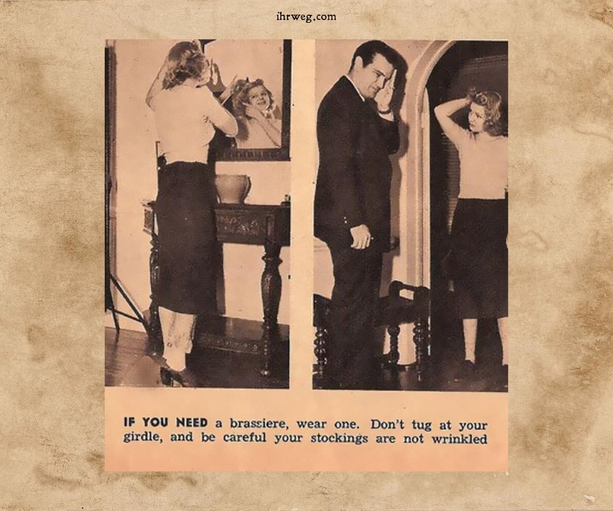 Dating-Tipp von 1938 erklärt, dass Frauen BHs tragen sollten