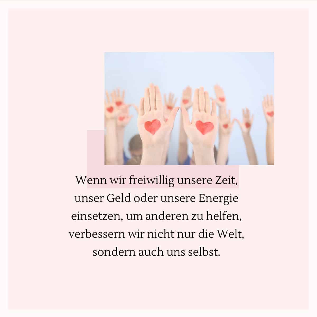 Gutes für andere zu tun, verbessert die Welt und uns selbst