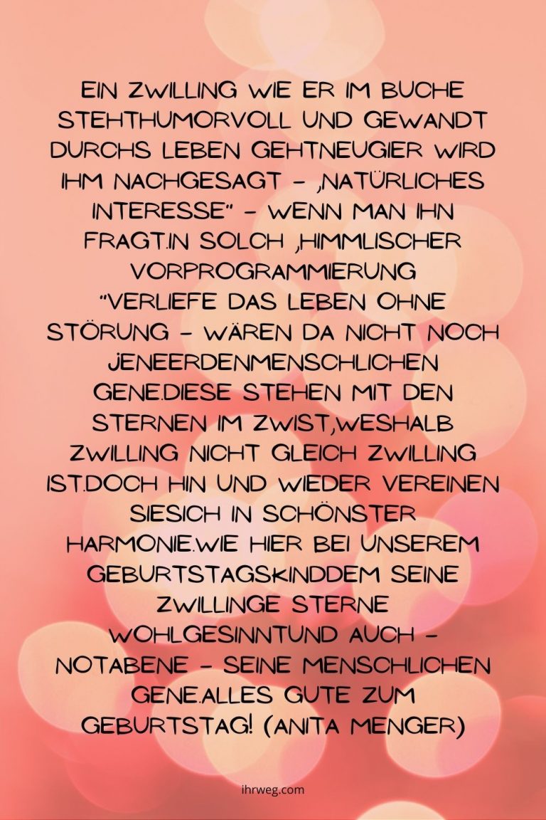 Die schönsten Zwillingssprüche zum doppelten Glück!