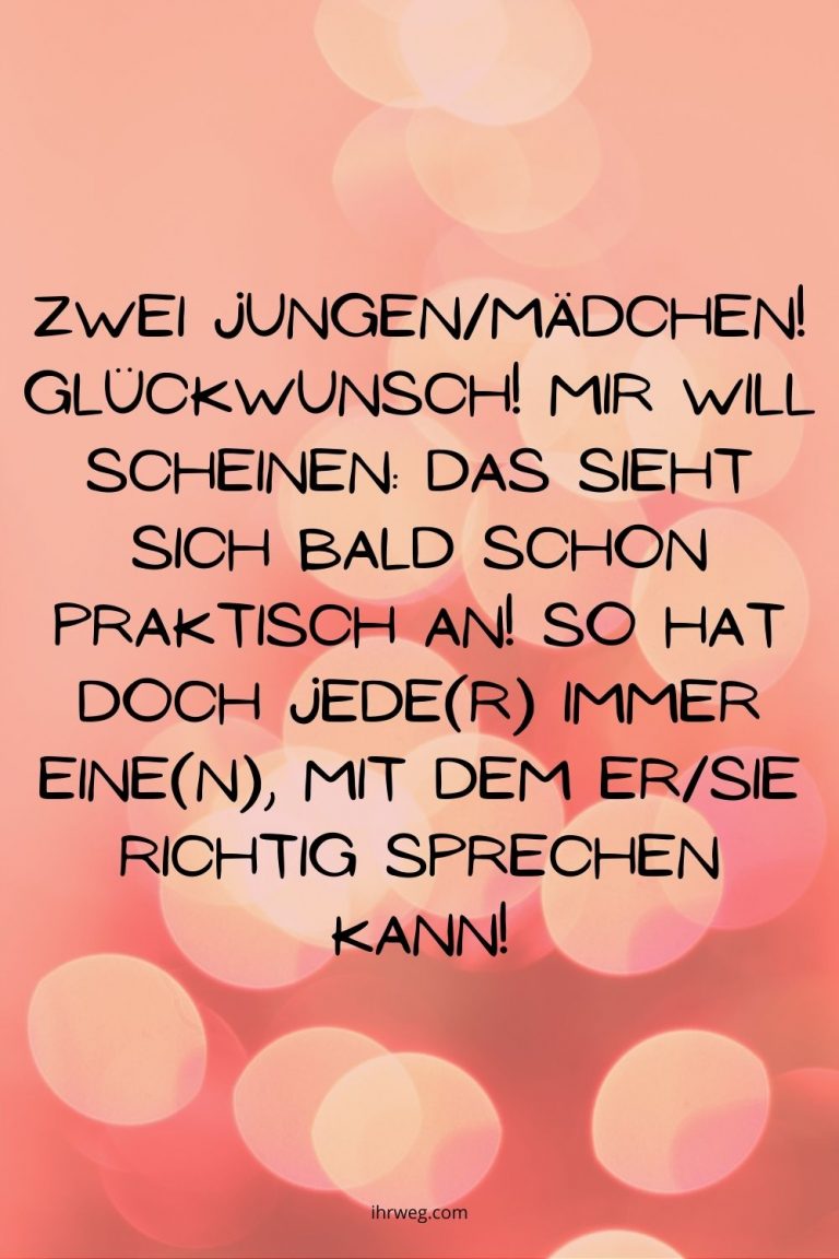 Die schönsten Zwillingssprüche zum doppelten Glück!