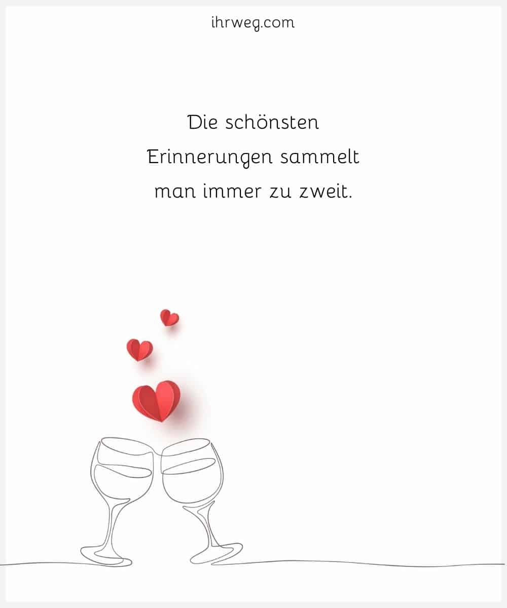 Die schönsten Erinnerungen sammelt man immer zu zweit.