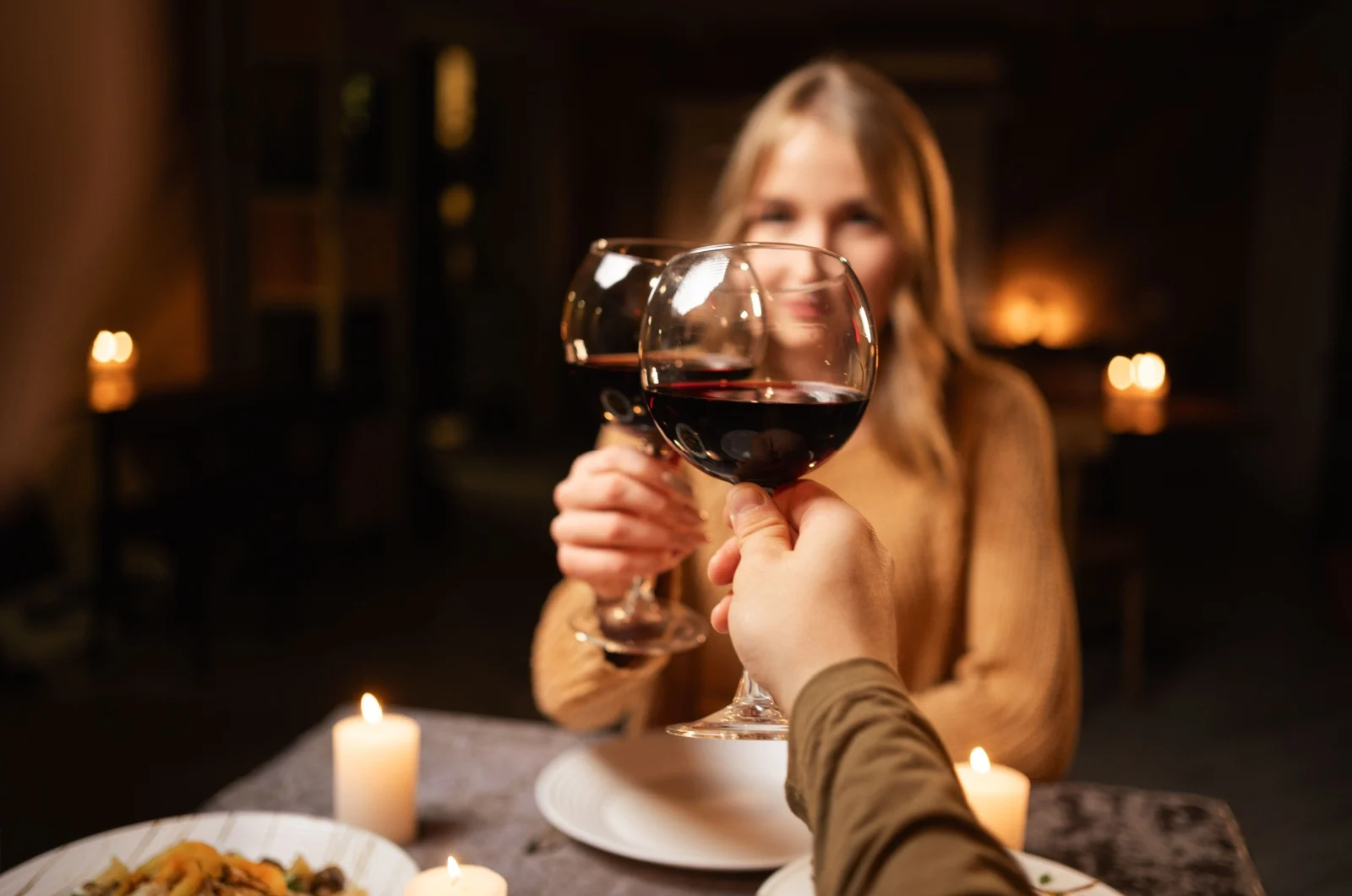 Abendessen bei Kerzenschein