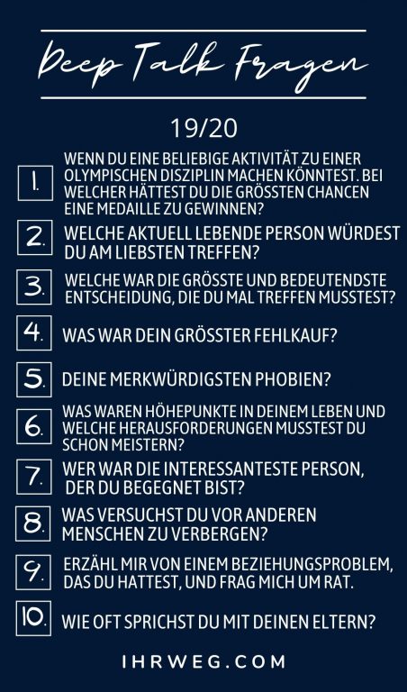 200+ Deep Talk Fragen – Wenn Small Talk nicht mehr genug ist