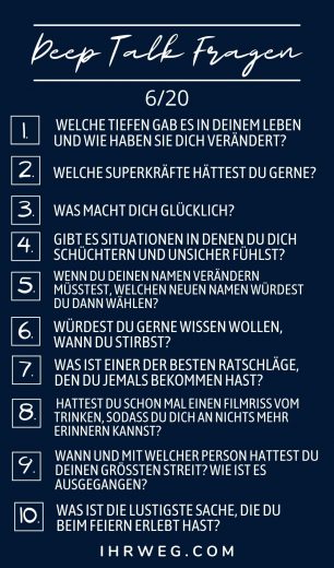 200+ Deep Talk Fragen – Wenn Small Talk nicht mehr genug ist