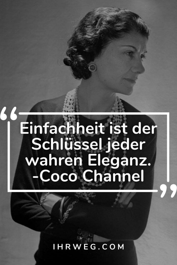 90+ Zitate von Coco Chanel, die nie aus der Mode kommen