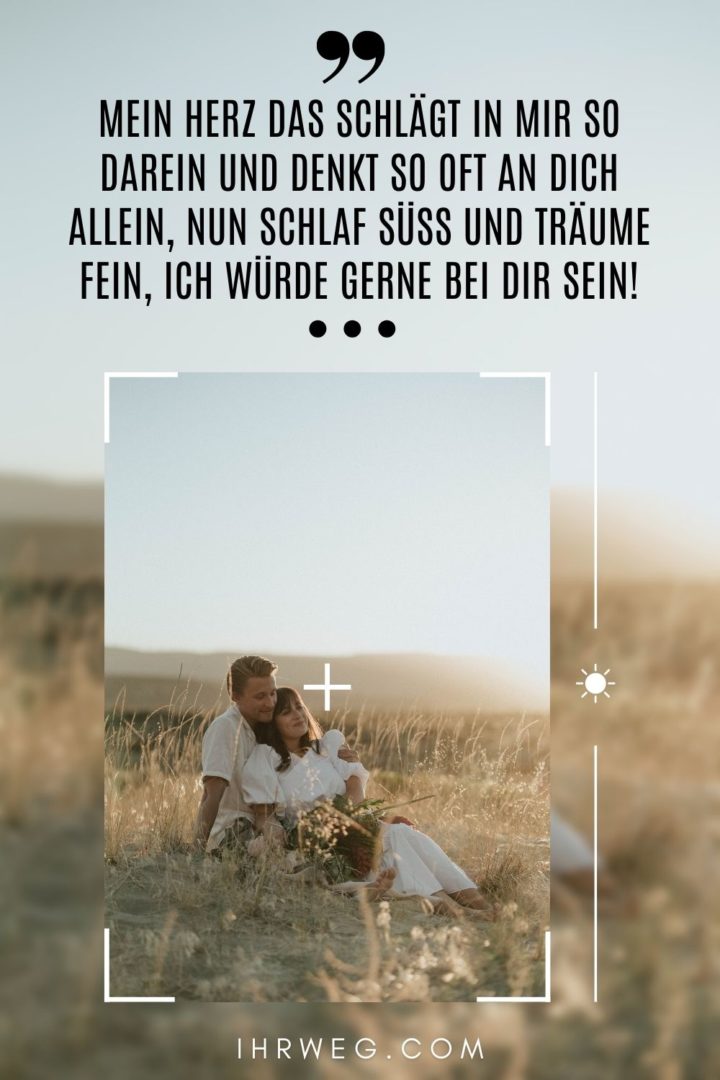 Ich denk an dich Sprüche und Gedichte für Momente der Sehnsucht