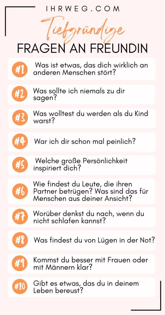 Schluss mit den Geheimnissen: Die 360+ besten Fragen an Freundin