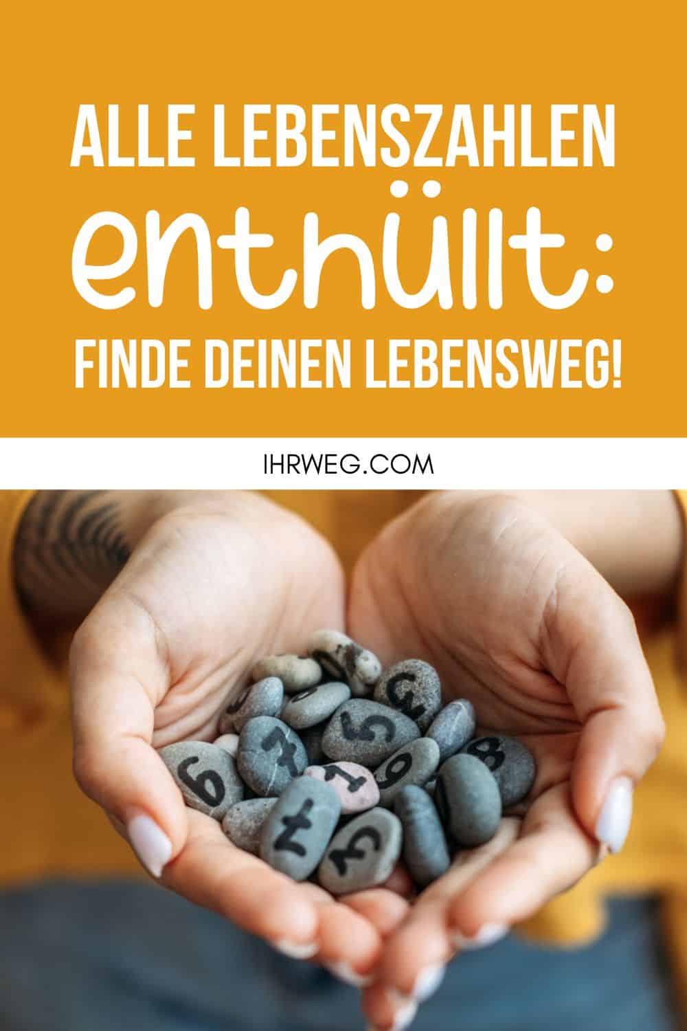 Alle Lebenszahlen enthüllt: Finde deinen Lebensweg Pinterest
