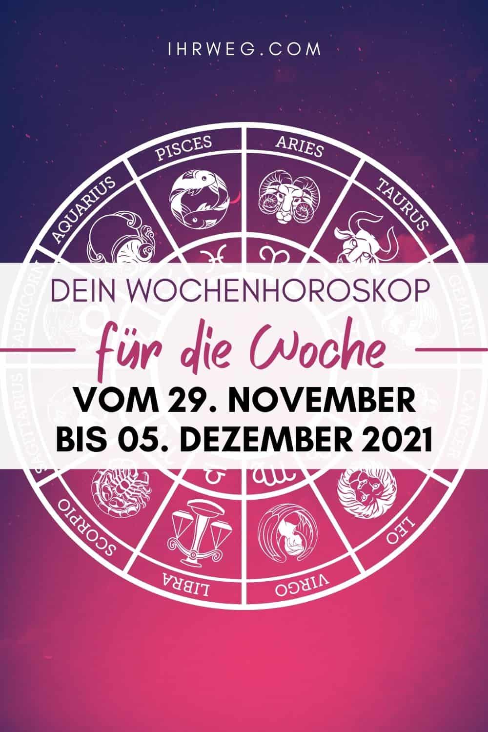 Dein Wochenhoroskop für die Woche vom 29. November bis 05. Dezember 2021 pinterest