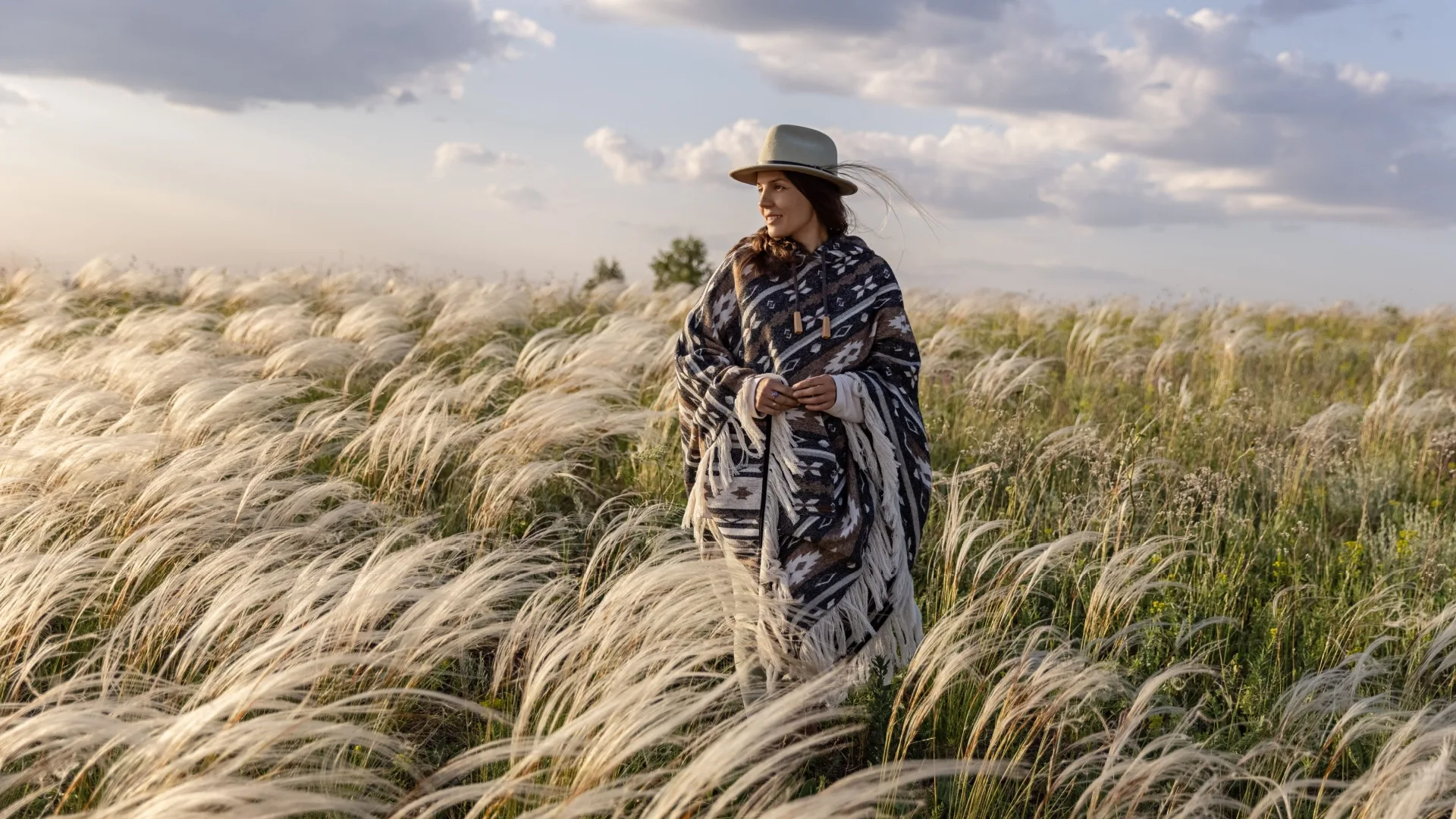 Frau auf dem Feld