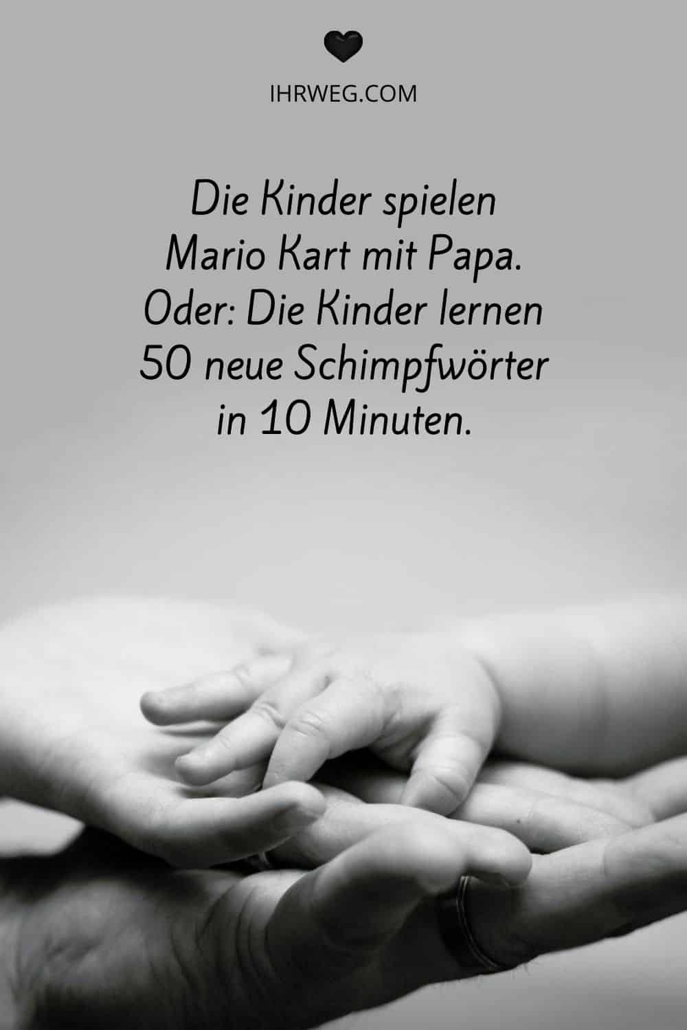 Lustige Einsichten darüber, wie Kinder Dinge von ihren Vätern lernen