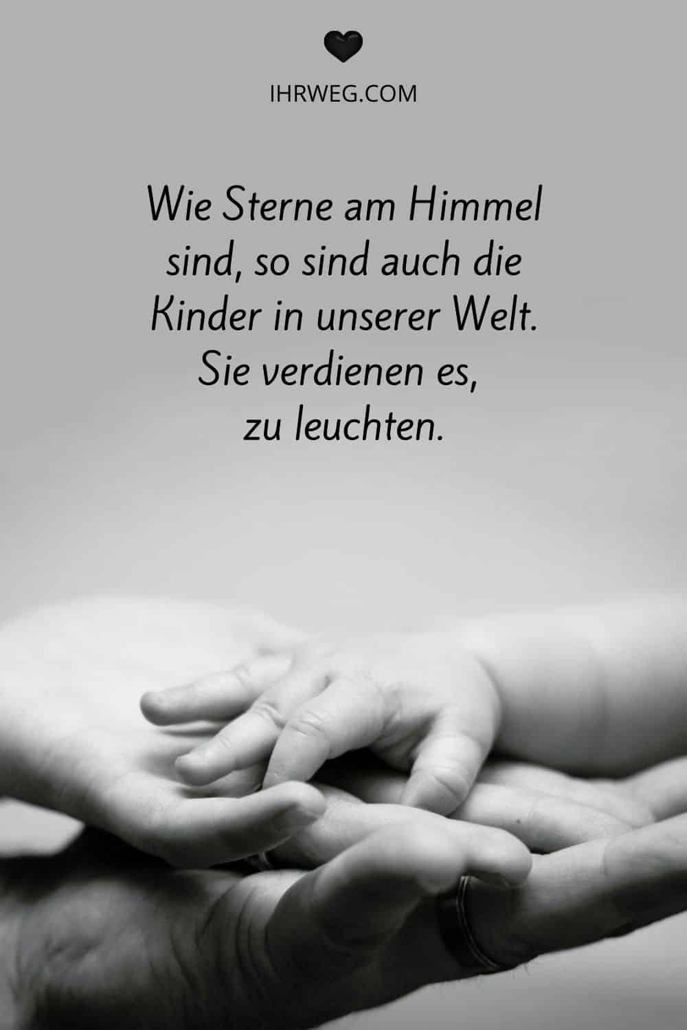 Spruch über die Kinder in unserer Welt