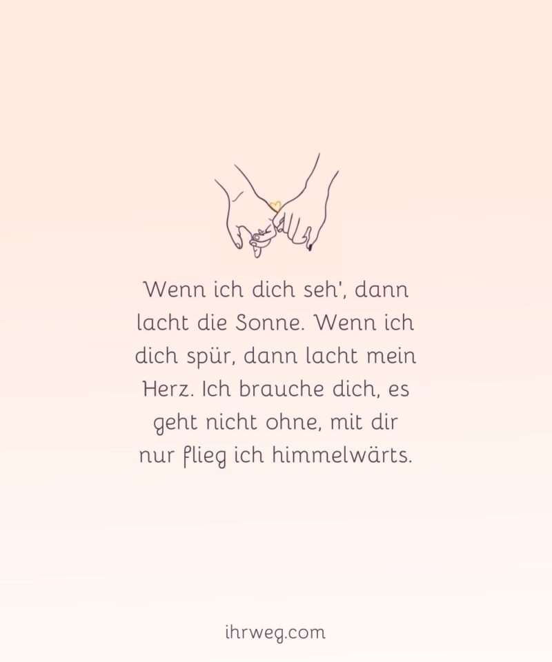 Liebessprüche für meinen Schatz Die schönsten Worte für ihn oder sie