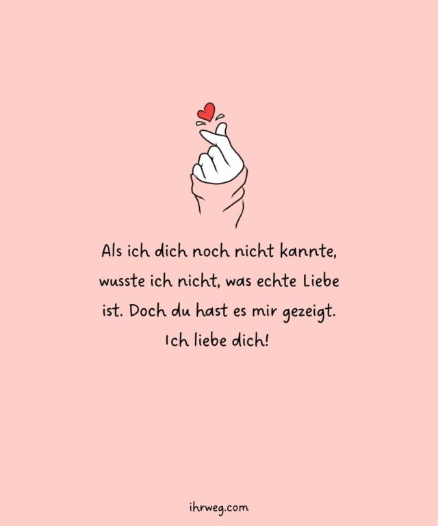 55+ süßeste Ich hab dich lieb Sprüche für deinen Lieblingsmensch