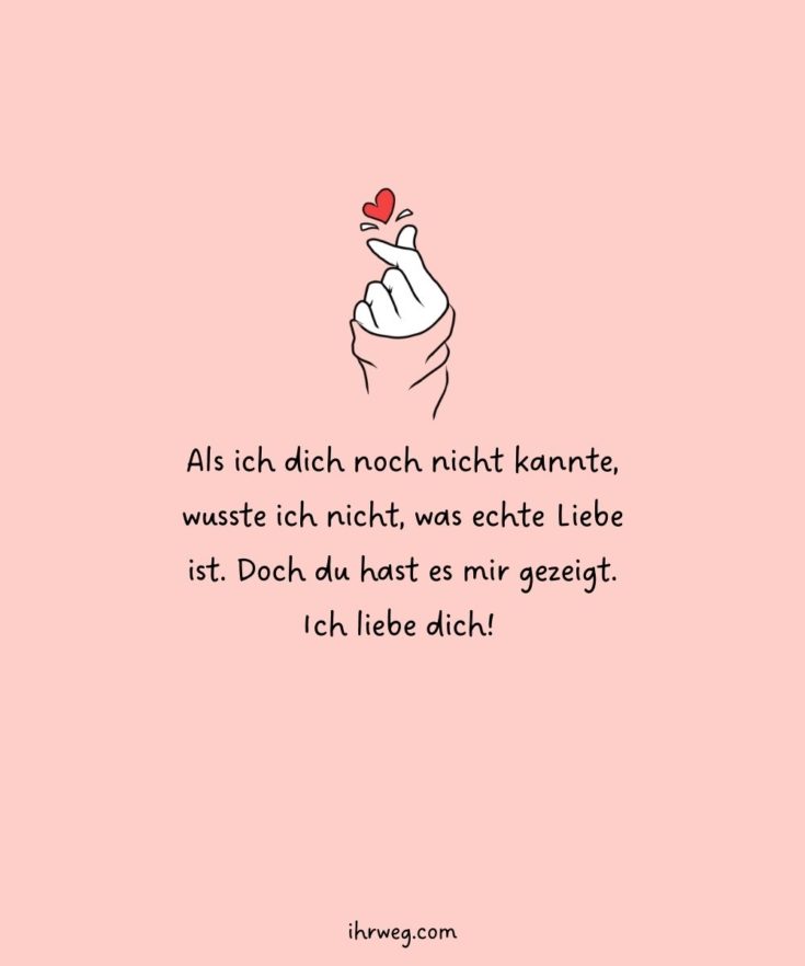 55+ süßeste Ich hab dich lieb Sprüche für deinen Lieblingsmensch