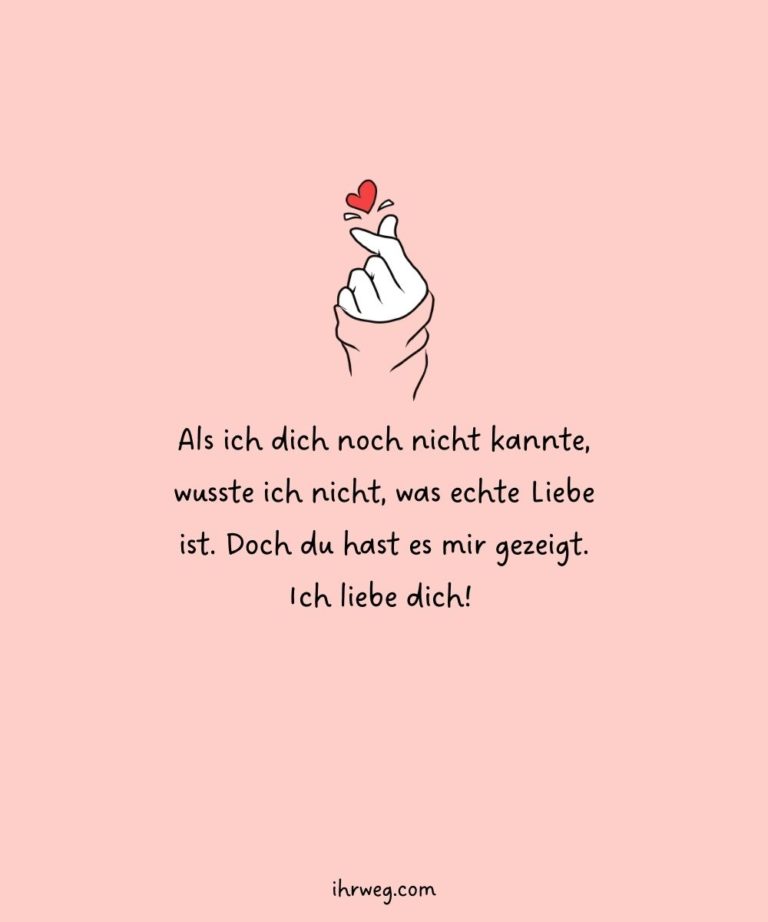 55+ süßeste Ich hab dich lieb Sprüche für deinen Lieblingsmensch
