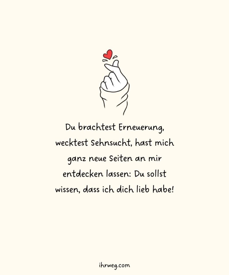 55+ süßeste Ich hab dich lieb Sprüche für deinen Lieblingsmensch