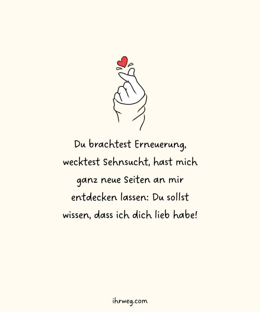 55+ süßeste Ich hab dich lieb Sprüche für deinen Lieblingsmensch