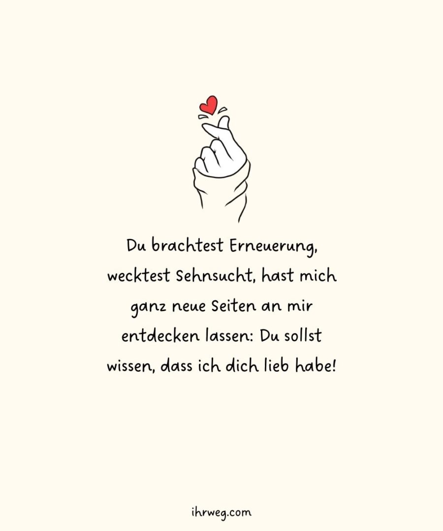 55+ süßeste Ich hab dich lieb Sprüche für deinen Lieblingsmensch