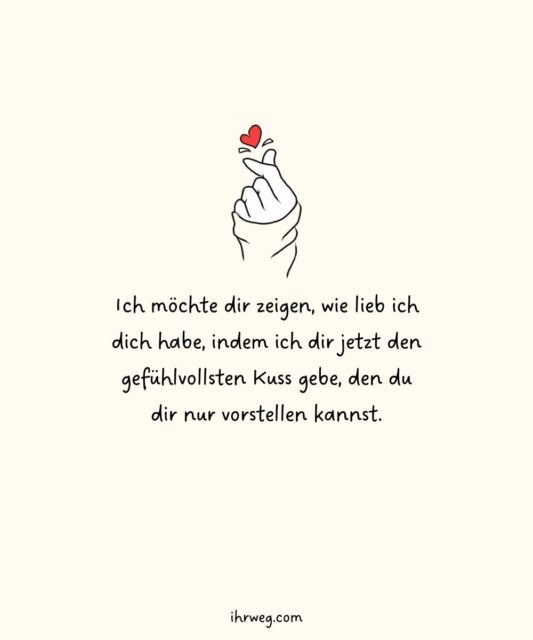 55+ süßeste Ich hab dich lieb Sprüche für deinen Lieblingsmensch