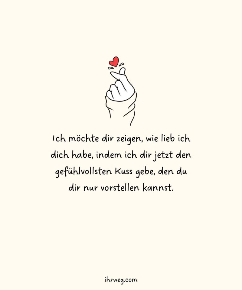 55+ süßeste Ich hab dich lieb Sprüche für deinen Lieblingsmensch