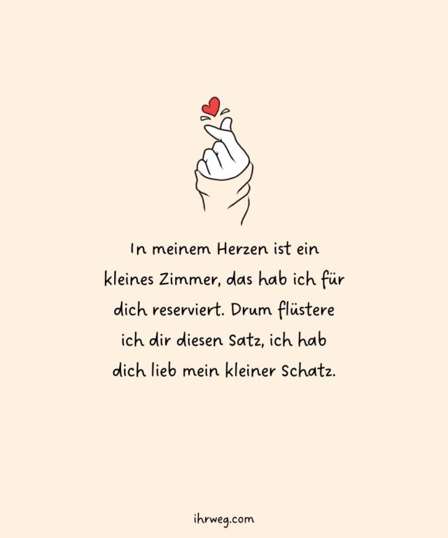 55+ süßeste Ich hab dich lieb Sprüche für deinen Lieblingsmensch