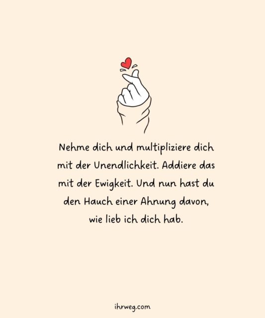 55+ süßeste Ich hab dich lieb Sprüche für deinen Lieblingsmensch