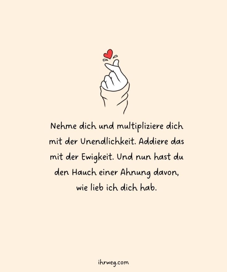 55+ süßeste Ich hab dich lieb Sprüche für deinen Lieblingsmensch