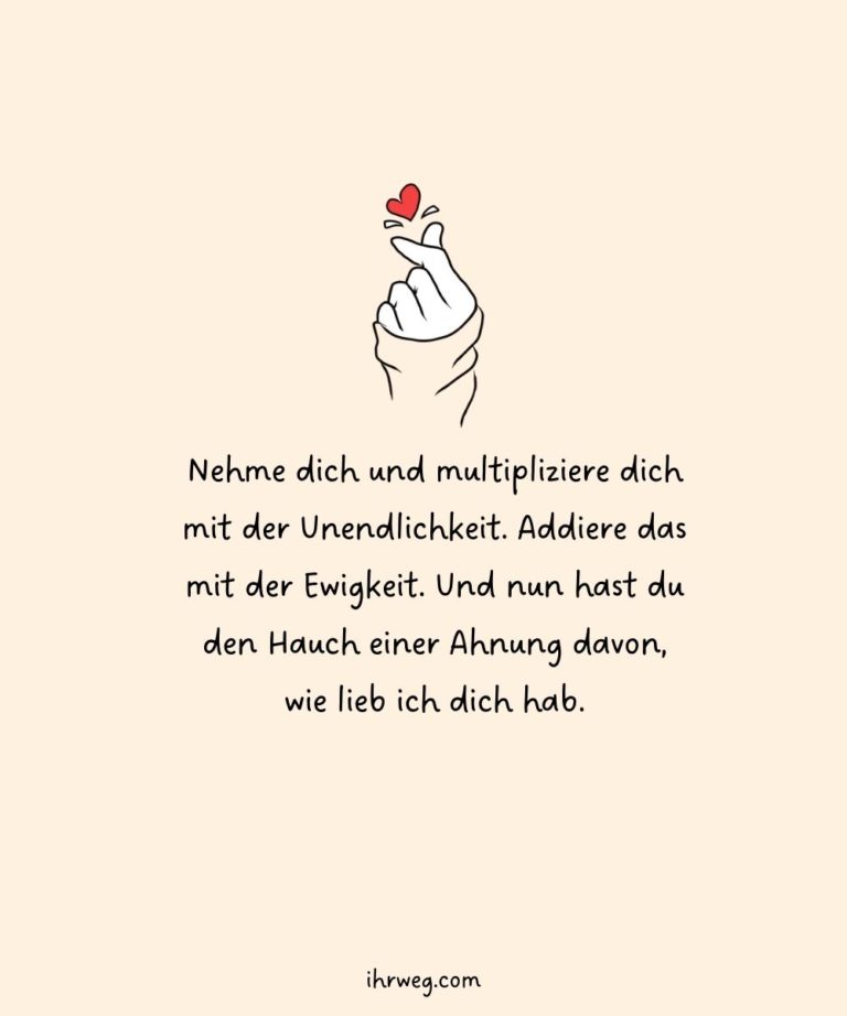 55+ süßeste Ich hab dich lieb Sprüche für deinen Lieblingsmensch