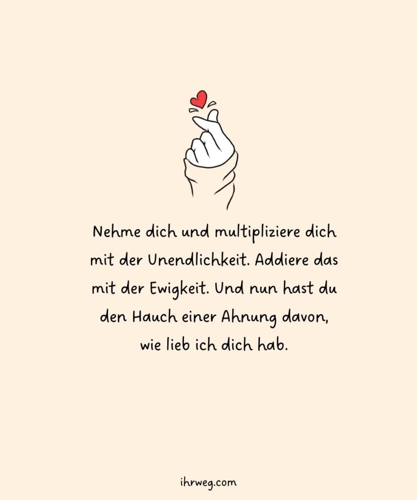 55+ süßeste Ich hab dich lieb Sprüche für deinen Lieblingsmensch