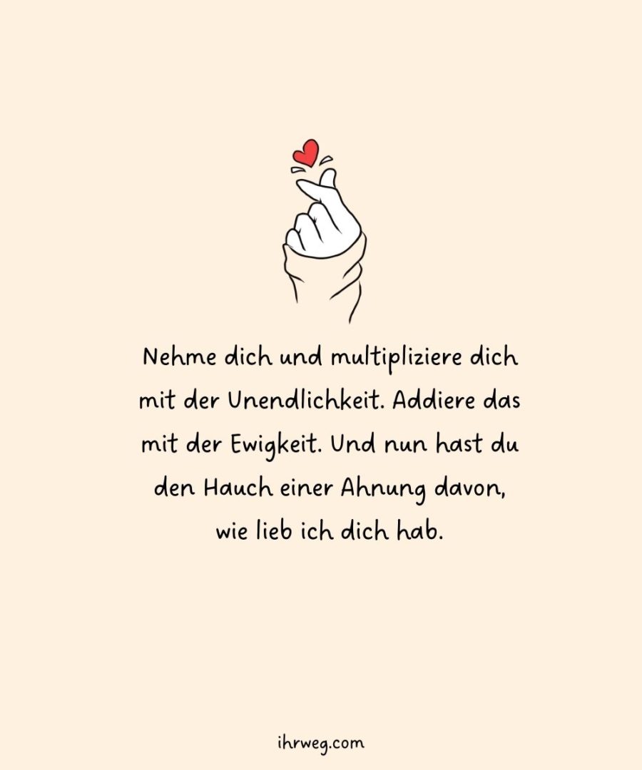 55+ süßeste Ich hab dich lieb Sprüche für deinen Lieblingsmensch
